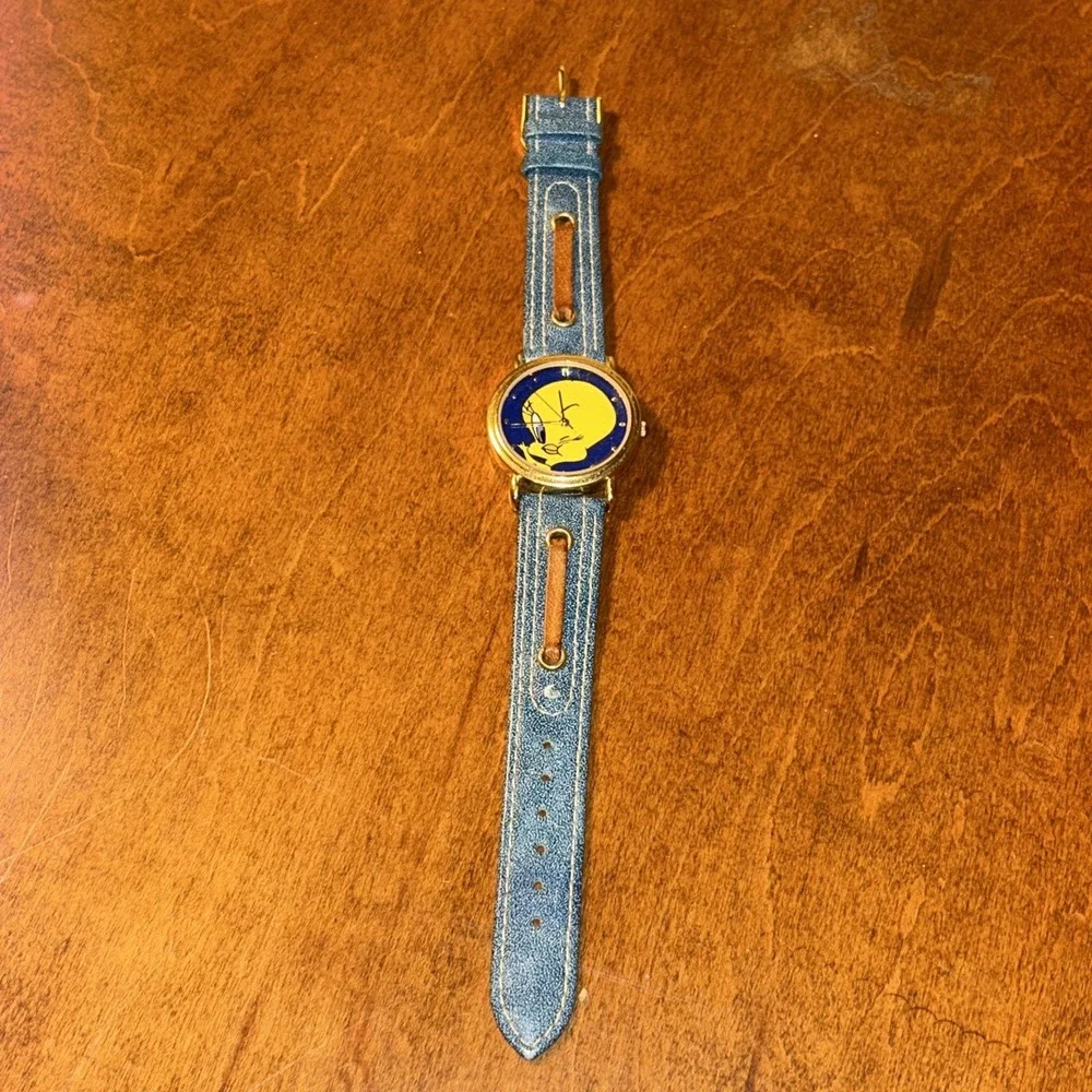 Vintage Looney Tunes Tweety Armitron Watch Unieex Needs Battery C3